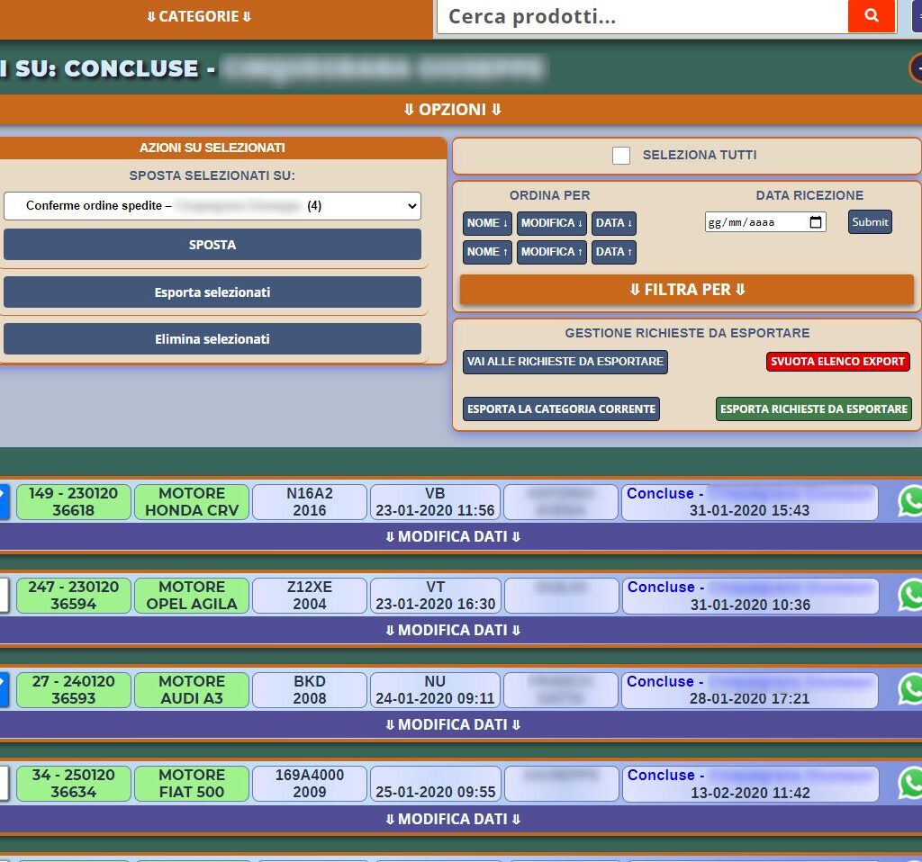 gestionale facile autoricambi